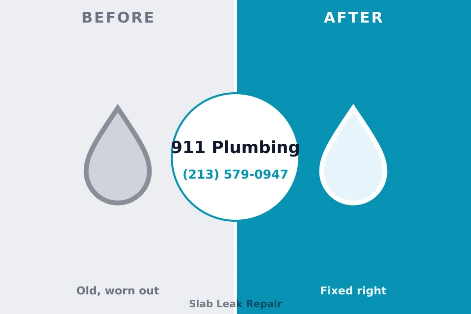 Before and after: plumbing repair Berwyn Heights, MD